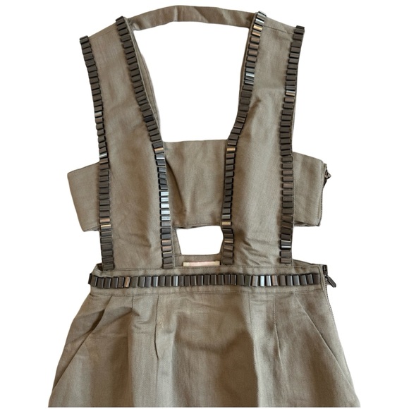 Sass & Bide Embellished Linen Cut Out Mini Dress - Picture 6 of 12